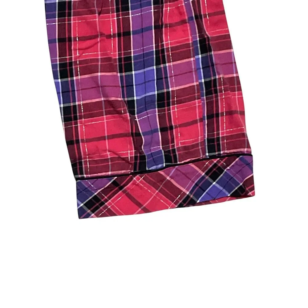Victoria's Secret Metallic Plaid Lounge Pants XS